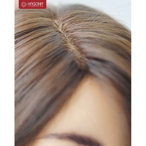 Tóc giả nữ sole xoăn sóng nhẹ làm bằng tóc thật