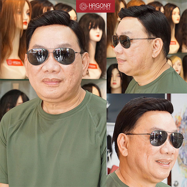 Tóc giả nam trung niên tóc giả cao cấp  Shopee Việt Nam